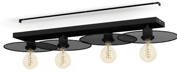 Eglo 43729 - Plafoniera IKESTON 4xE27/40W/230V