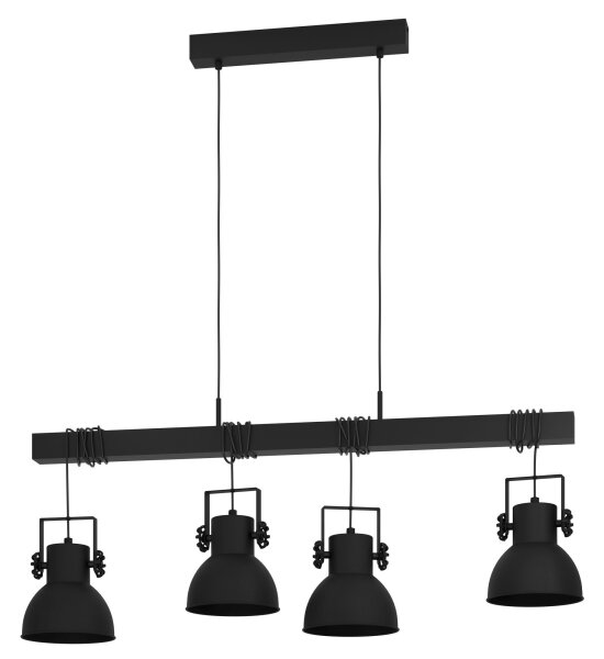 Eglo 43726 - Lampadario a sospensione con filo SHIREBROOK 4xE27/40W/230V