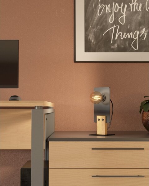 Eglo 43754 - Lampada da tavolo BRAMERTON 1xE27/40W/230V