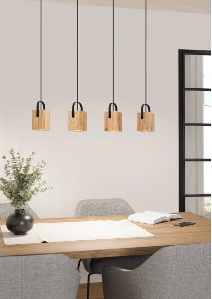 Eglo 43748 - Lampadario LED a sospensione con filo AYLES 4xGU10/3W/230V