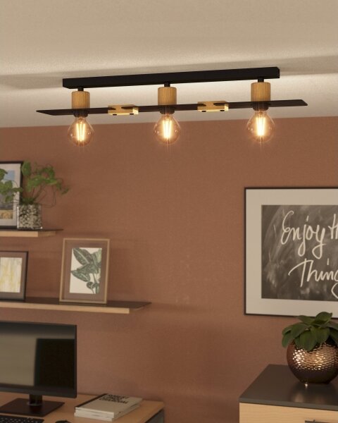 Eglo 43751 - Plafoniera BRAMERTON 3xE27/40W/230V