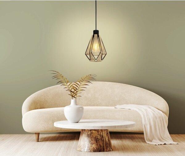 Eglo 43776 - Lampadario a cavo ADWICKLE 1xE27/40W/230V