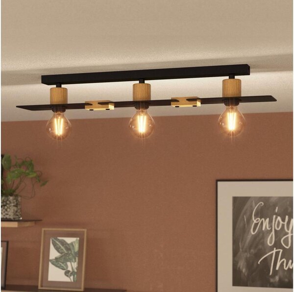 Eglo 43751 - Plafoniera BRAMERTON 3xE27/40W/230V