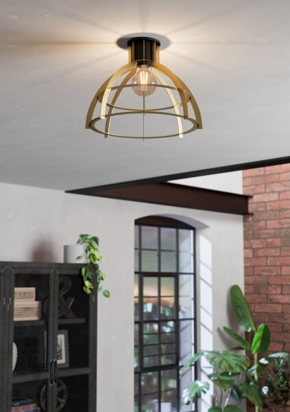 Eglo 43766 - Plafoniera STILLINGTON 1xE27/40W/230V oro