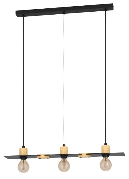 Eglo 43752 - Lampadario a sospensione con filo BRAMERTON 3xE27/40W/230V