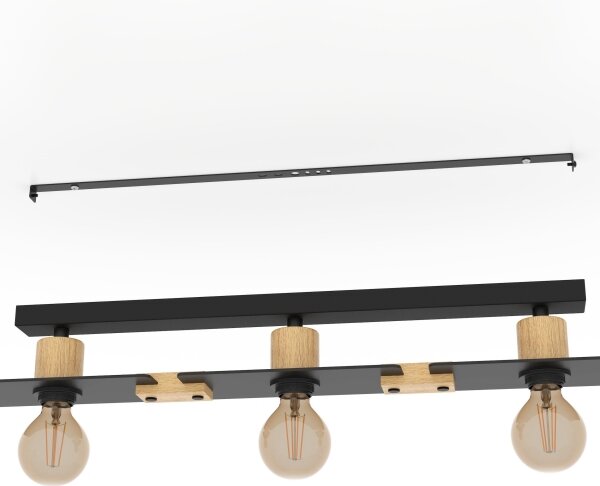 Eglo 43751 - Plafoniera BRAMERTON 3xE27/40W/230V