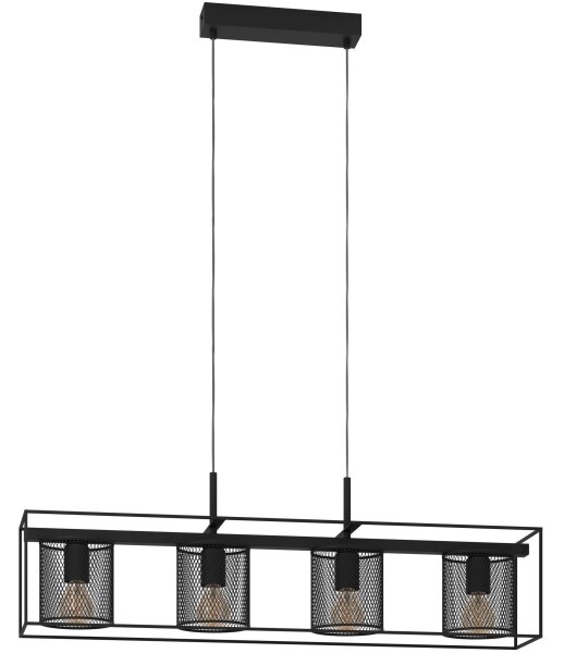 Eglo 43773 - Lampadario a sospensione con filo CATTERICK 4xE27/40W/230V