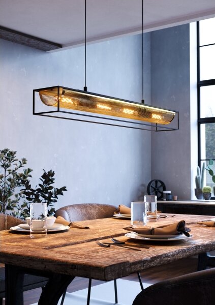 Eglo 43788 - Lampadario a sospensione con filo NOHALES 4xE27/40W/230V