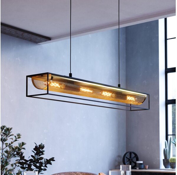 Eglo 43788 - Lampadario a sospensione con filo NOHALES 4xE27/40W/230V