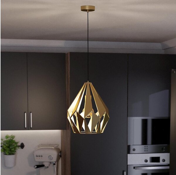 Eglo 43814 - Lampadario a sospensione con filo CARLTON 1xE27/60W/230V diametro 31 cm