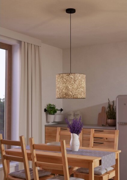Eglo 43936 - Lampadario a sospensione con filo BUTTERBURN 1xE27/25W/230V