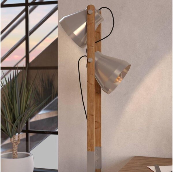 Eglo 43954 - Lampada con piedistallo CAWTON 2xE27/40W/230V