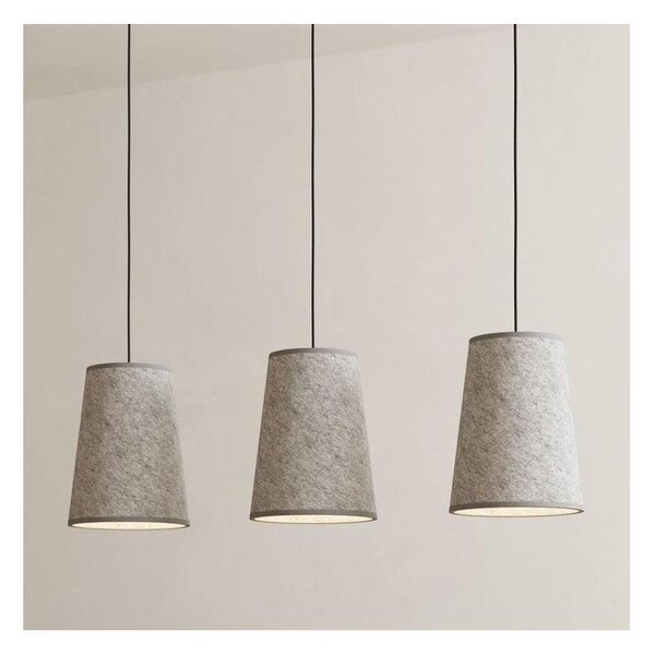 Eglo 43985 - Lampadario a sospensione con filo ALSAGER 3xE27/40W/230V grigio