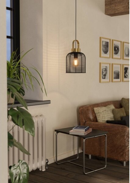 Eglo 43963 - Lampadario a sospensione con filo ROUNDHAM 1xE27/40W/230V diametro 22 cm