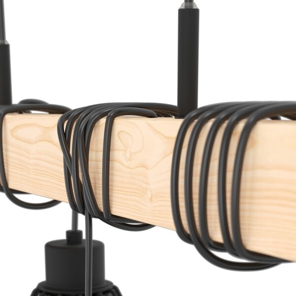Eglo 44075 - Lampadario sospeso a cavo TOWNSHEND 4xE27/60W/230V