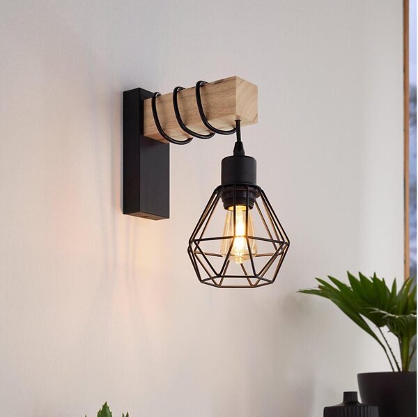Eglo 44078 - Lampada da parete TOWNSHEND 1xE27/60W/230V