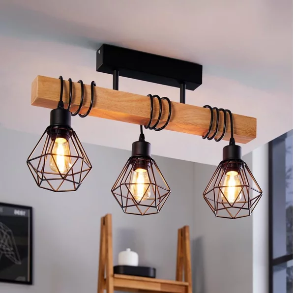 Eglo 44074 - Lampadario a plafone TOWNSHEND 3xE27/60W/230V