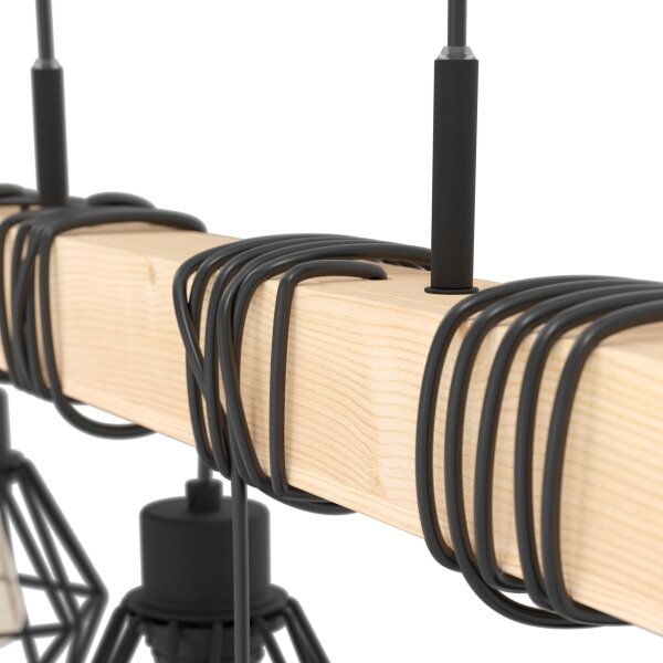 Eglo 44076 - Lampadario a cavo TOWNSHEND 6xE27/60W/230V