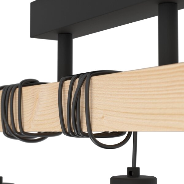Eglo 44074 - Lampadario a plafone TOWNSHEND 3xE27/60W/230V