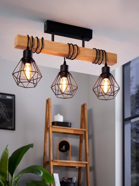 Eglo 44074 - Lampadario a plafone TOWNSHEND 3xE27/60W/230V