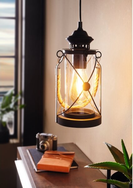 Eglo 49213 - Lampadario BRADFORD 1xE27/60W/230V
