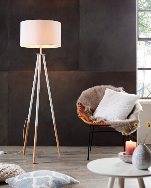 Eglo 49156 - Lampada da terra BIDFORD 1xE27/60W/230V