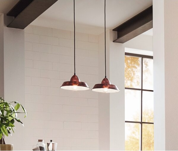 Eglo 49243 - Lampadario AUCKLAND 1xE27/60W/230V