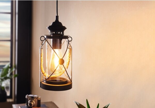 Eglo 49213 - Lampadario BRADFORD 1xE27/60W/230V