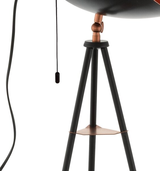 Eglo 49386 - Lampada da terra CHESTER 1xE27/60W/230V