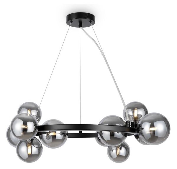 Maytoni MOD545PL-11B - Lampadario a sospensione con filo DALLAS 11xG9/28W/230V nero