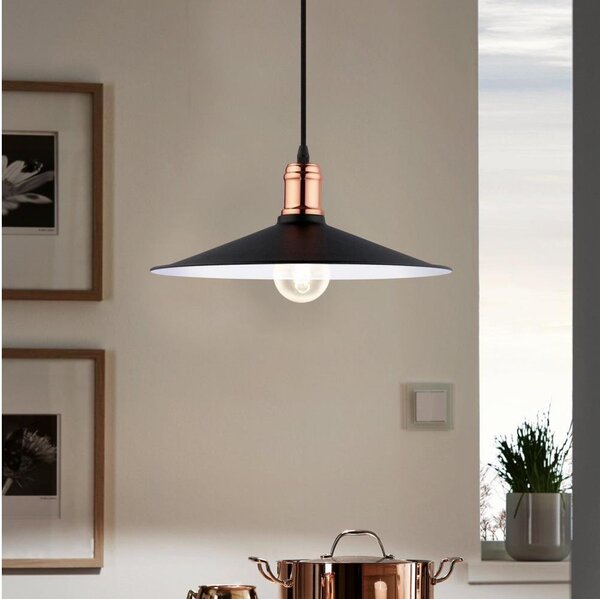 Eglo 49452 - Lampadario BRIDPORT 1xE27/60W/230V