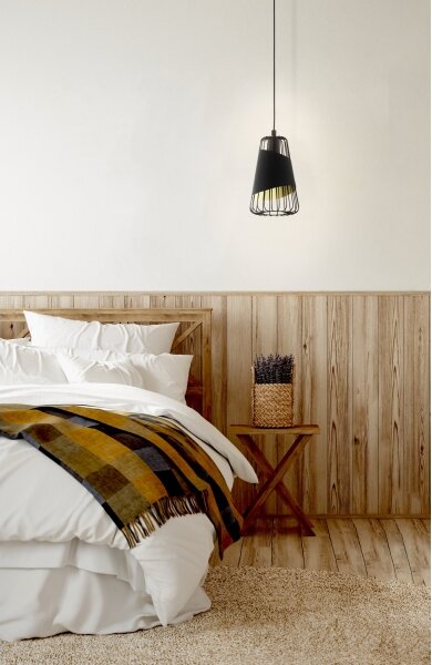 Eglo 49447 - Lampadario a sospensione con filo AUSTELL 1xE27/60W/230V