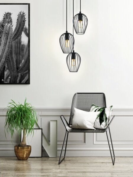 Eglo 49479 - Lampadario NEWTOWN 3xE27/60W/230V