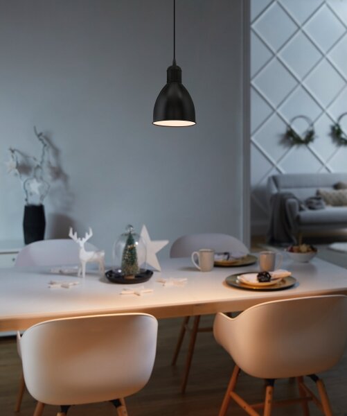 Eglo 49464 - Lampadario PRIDDY 1xE27/60W/230V