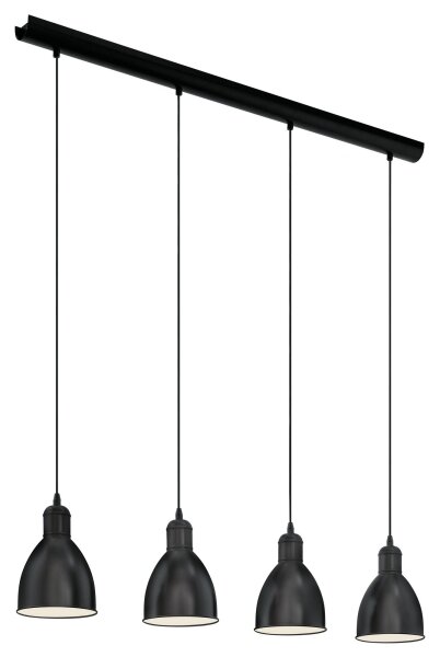 Eglo 49466 - Lampadario PRIDDY 4xE27/60W/230V