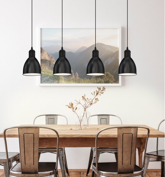 Eglo 49466 - Lampadario PRIDDY 4xE27/60W/230V