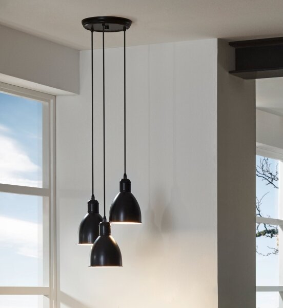 Eglo 49465 - Lampadario PRIDDY 3xE27/60W/230V