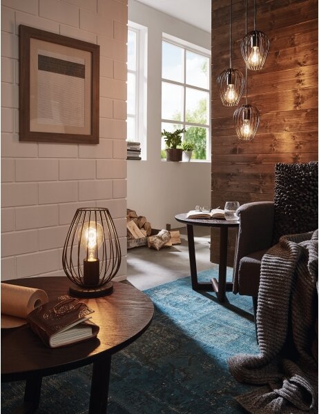 Eglo 49481 - Lampada da tavolo NEWTOWN 1xE27/60W/230V