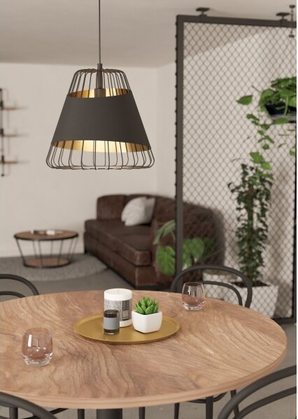 Eglo 49509 - Lampadario a sospensione con filo AUSTELL 1xE27/60W/230V