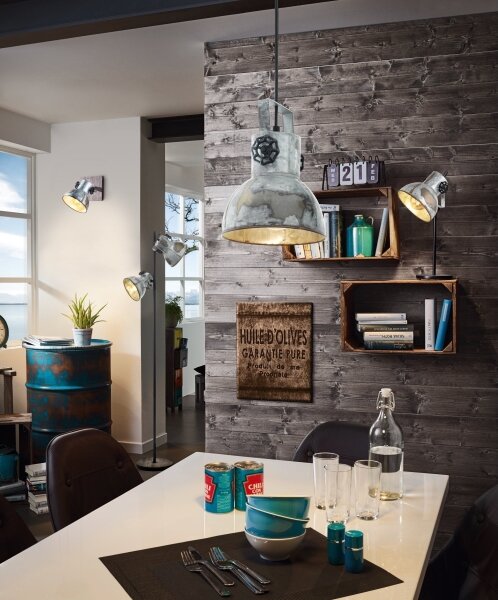 Eglo 49619 - Lampadario a sospensione con filo BARNSTAPLE 1xE27/40W/230V