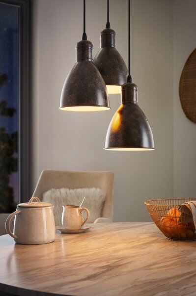 Eglo 49493 - Lampadario PRIDDY 1 3xE27/60W/230V