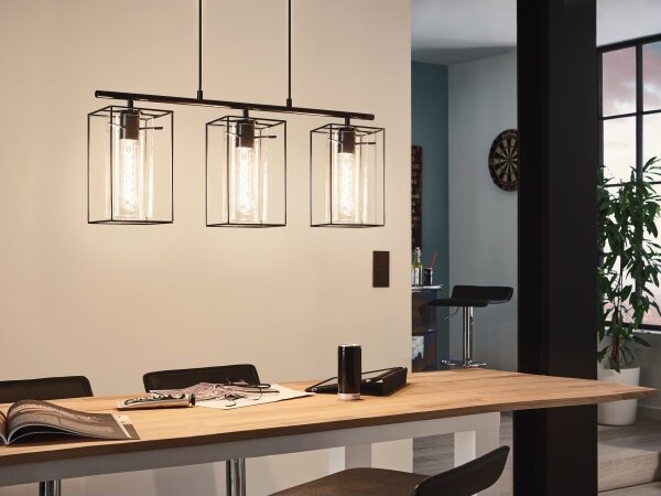 Eglo 49496 - Lampadario LONCINO 3xE27/60W/230V