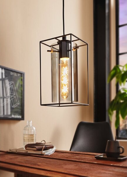 Eglo 49495 - Lampadario LONCINO 1xE27/60W/230V