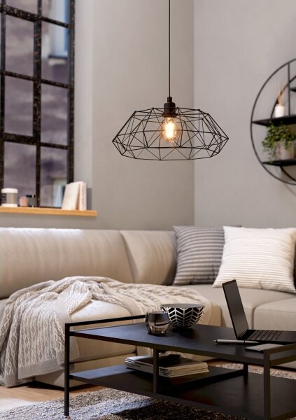 Eglo 49487 - Lampadario CARLTON 2 1xE27/60W/230V