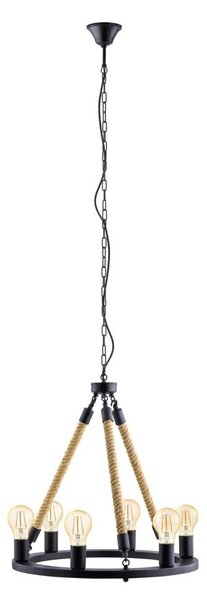 Eglo 49694 - Lampadario a catena FINDLAY 6xE27/60W
