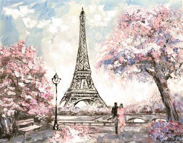 Carta da parati Vista stradale di Parigi, Carta da parati Città, u74631 : Uwalls.it