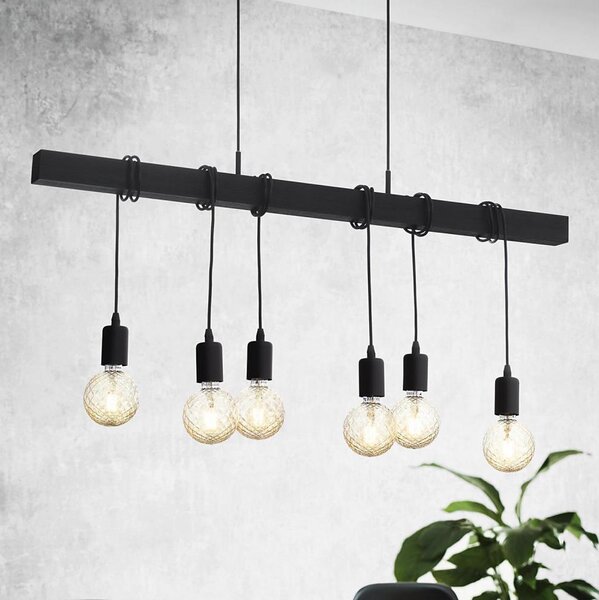 Eglo 49755 - Lampada a sospensione TOWNSHEND 6xE27/60W/230V