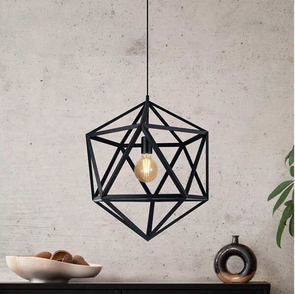 Eglo 49762 - Lampada a sospensione EMBLETON 1xE27/60W