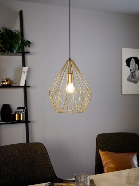 Eglo 49933 - Lampada a sospensione CARLTON 1xE27/60W/230V