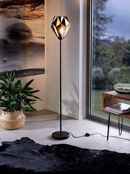 Eglo 49994 - Lampada da terra CARLTON 1 1xE27/60W/230V
